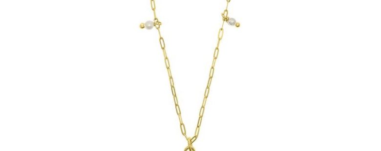 Colar Eugénio Campos Seashell II 106.C858.D.2.00 em Prata de Lei 925 em Dourado. A coleção perfeita para dar as boas-vindas ao Verão!