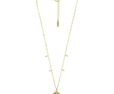 Colar Eugénio Campos Seashell II 106.C858.D.2.00 em Prata de Lei 925 em Dourado. A coleção perfeita para dar as boas-vindas ao Verão!