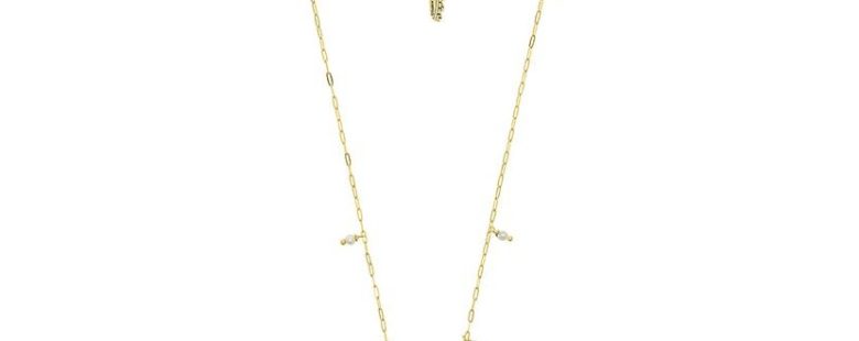 Colar Eugénio Campos Seashell II 106.C858.D.2.00 em Prata de Lei 925 em Dourado. A coleção perfeita para dar as boas-vindas ao Verão!