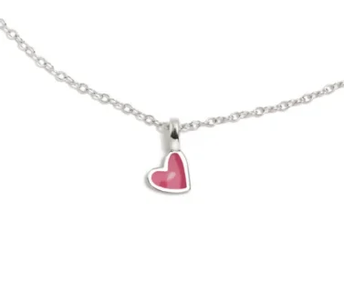 Colar ARP Aqua Coração 110AQU em Prata de Lei 925. Uma coleção divertida e cheia de cor para as mais pequenas!