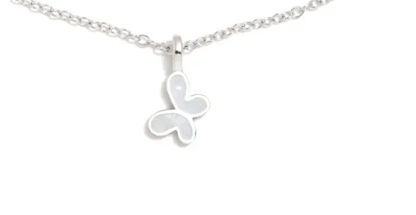 Colar ARP Borboleta Madrepérola 125ROS em Prata de Lei 925. Uma coleção divertida e cheia de cor para as mais pequenas!