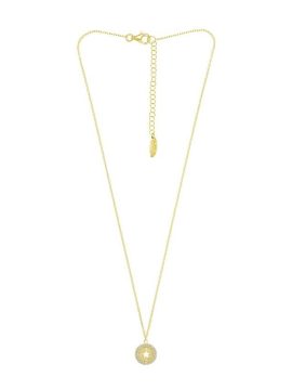 Colar Eugénio Campos Supernova 106.C593.D.1.00 em Prata de Lei 925 e com acabamento em Dourado. Uma peça Única