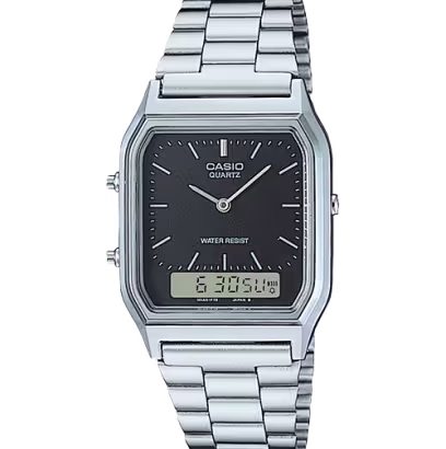 Relógio Casio Edgy Collection AQ-230A-1DMQYES, uma peça prática para todas as ocasiões do dia-a-dia