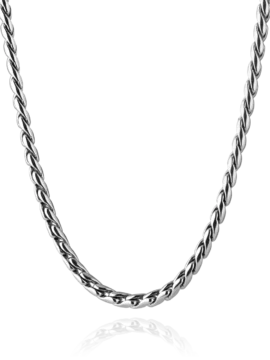 Colar Hassu 7HSS220630 em Aço inoxidável. A peça que lhe faltava para dar brilho ao seu dia-a-dia