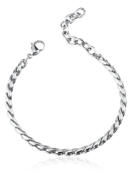 Pulseira Hassu 7HSS220630A em Aço Inoxidável. A peça perfeita para o dia-a-dia
