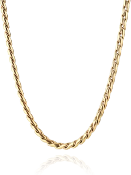 Colar Hassu Golden 7HSS220630B em Aço Inoxidável Dourado. A peça perfeita para o seu dia-a-dia