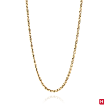Colar Hassu Golden 7HSS220630B em Aço Inoxidável Dourado. A peça perfeita para o seu dia-a-dia