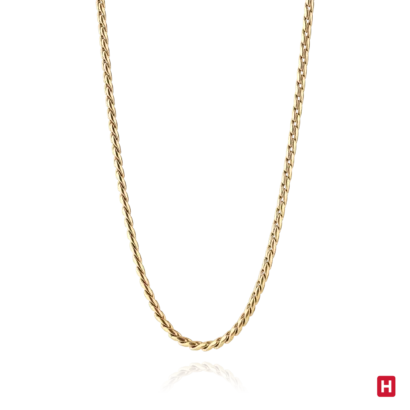 Colar Hassu Golden 7HSS220630B em Aço Inoxidável Dourado. A peça perfeita para o seu dia-a-dia