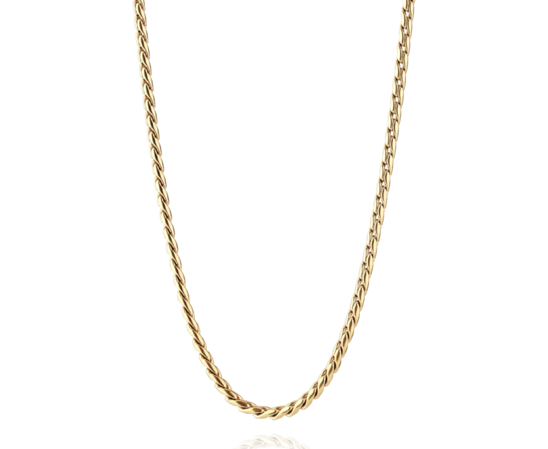 Colar Hassu Golden 7HSS220630B em Aço Inoxidável Dourado. A peça perfeita para o seu dia-a-dia