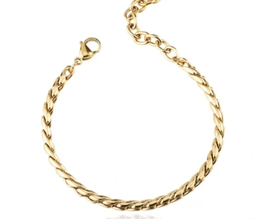Pulseira Hassu Golden 7HSS220630C em Aço Inoxidável e acabamento em Dourado. A peça perfeita para utilizar no seu dia-a-dia