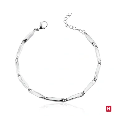 Pulseira Hassu 7HSS220631A em Aço Inoxidável. A peça perfeita para brilhar em todas as ocasiões