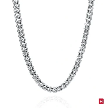 Colar Hassu 7HSS1200629 em AÇo Inoxidável e malha Barbela. A prenda perfeita