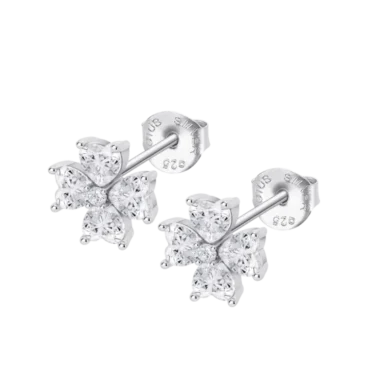 Brincos Prata Lotus Silver Trevo LP3903-4/1